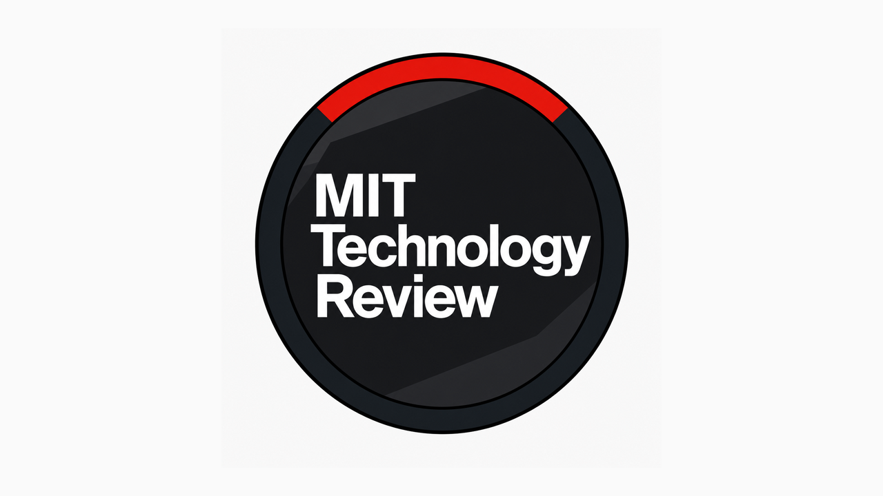 rss-mit-tech-review logo on branded background. Article: The Download: a donor conception cap and world models for AI